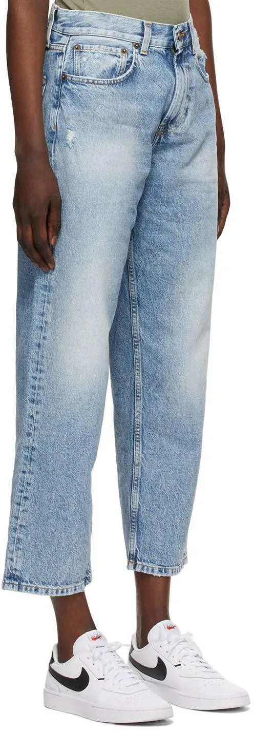 6397 Blue Washed Skater Jeans