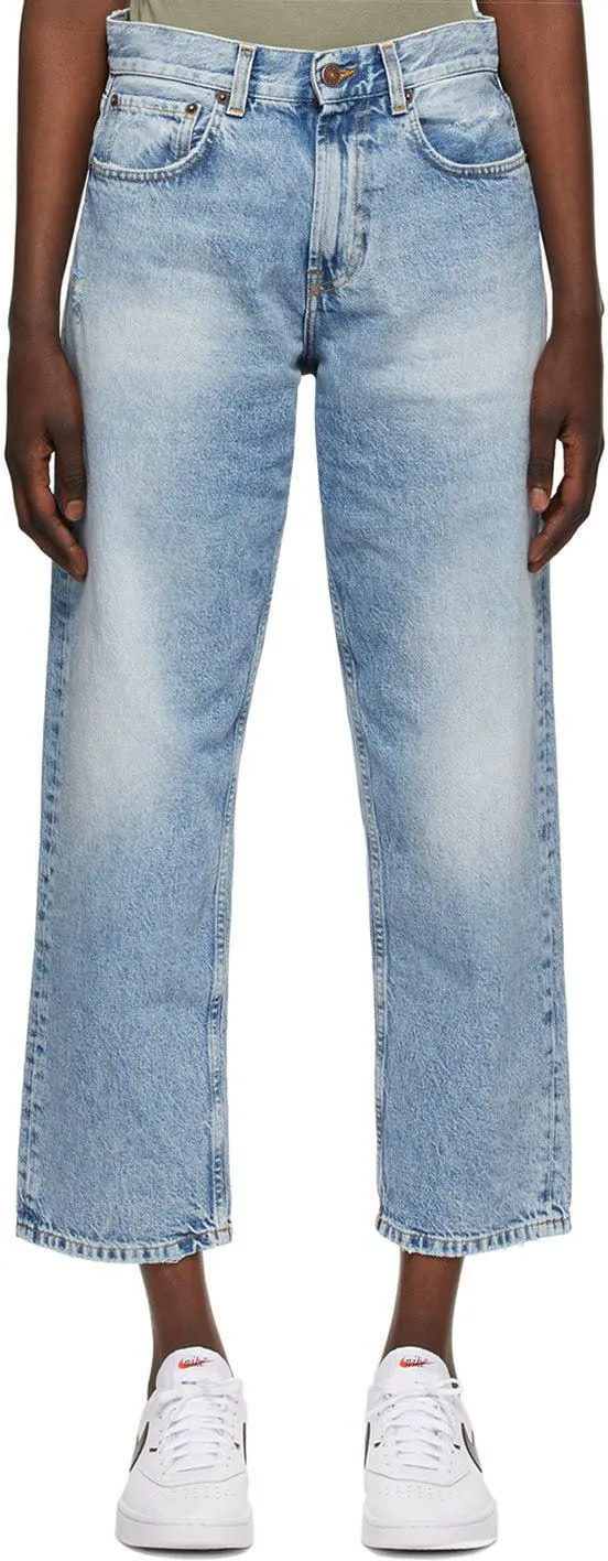 6397 Blue Washed Skater Jeans