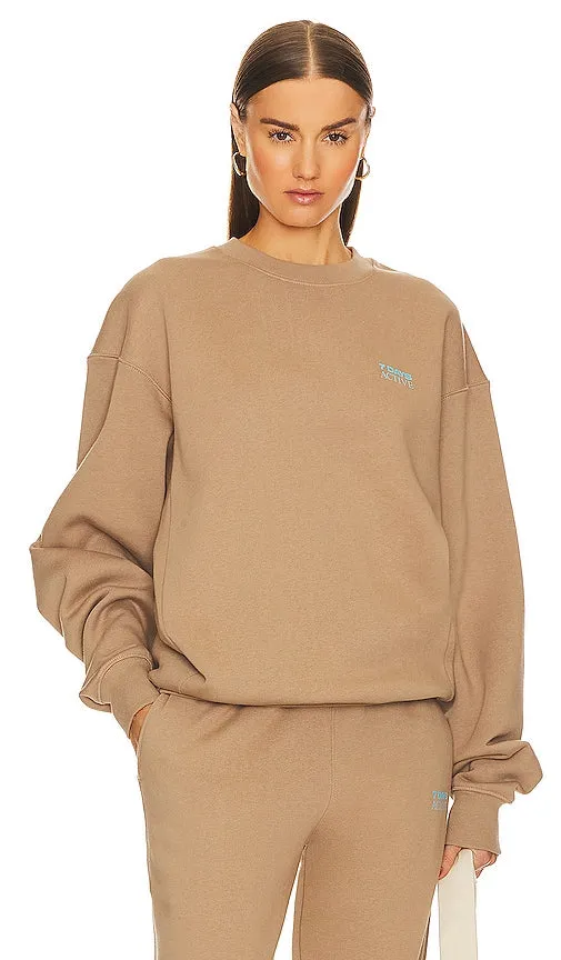 7 Days Active Organic Crew Neck in Tan
