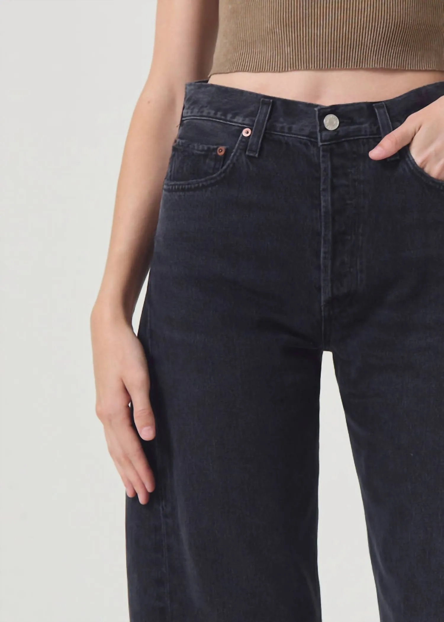 Agolde - Luna Pieced Wide Leg Jeans