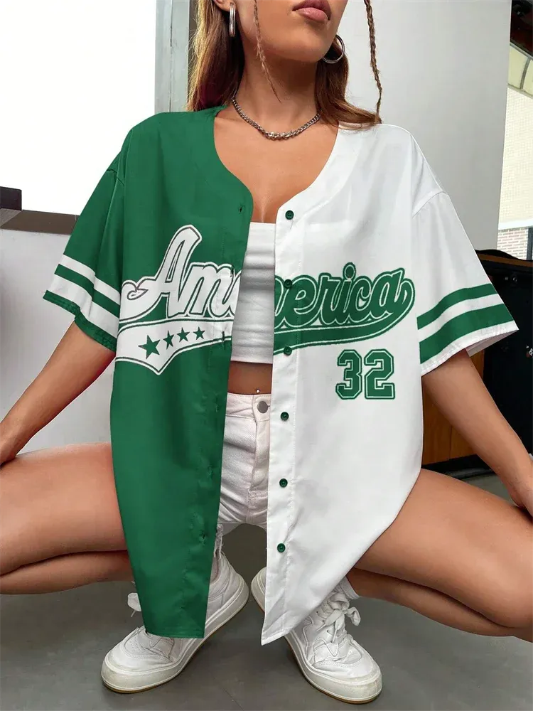 Amerika 32 Baseball-T-Shirt y2