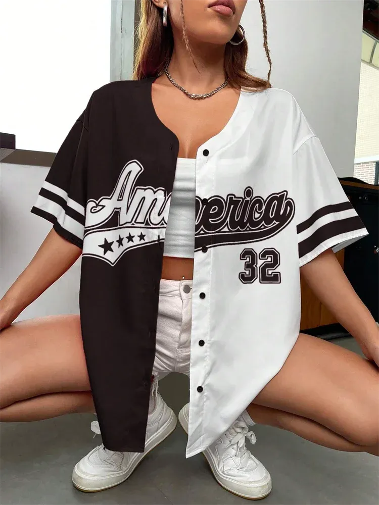 Amerika 32 Baseball-T-Shirt y2
