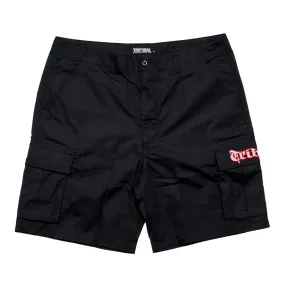 BLACK - RIPSTOP CARGO SHORTS