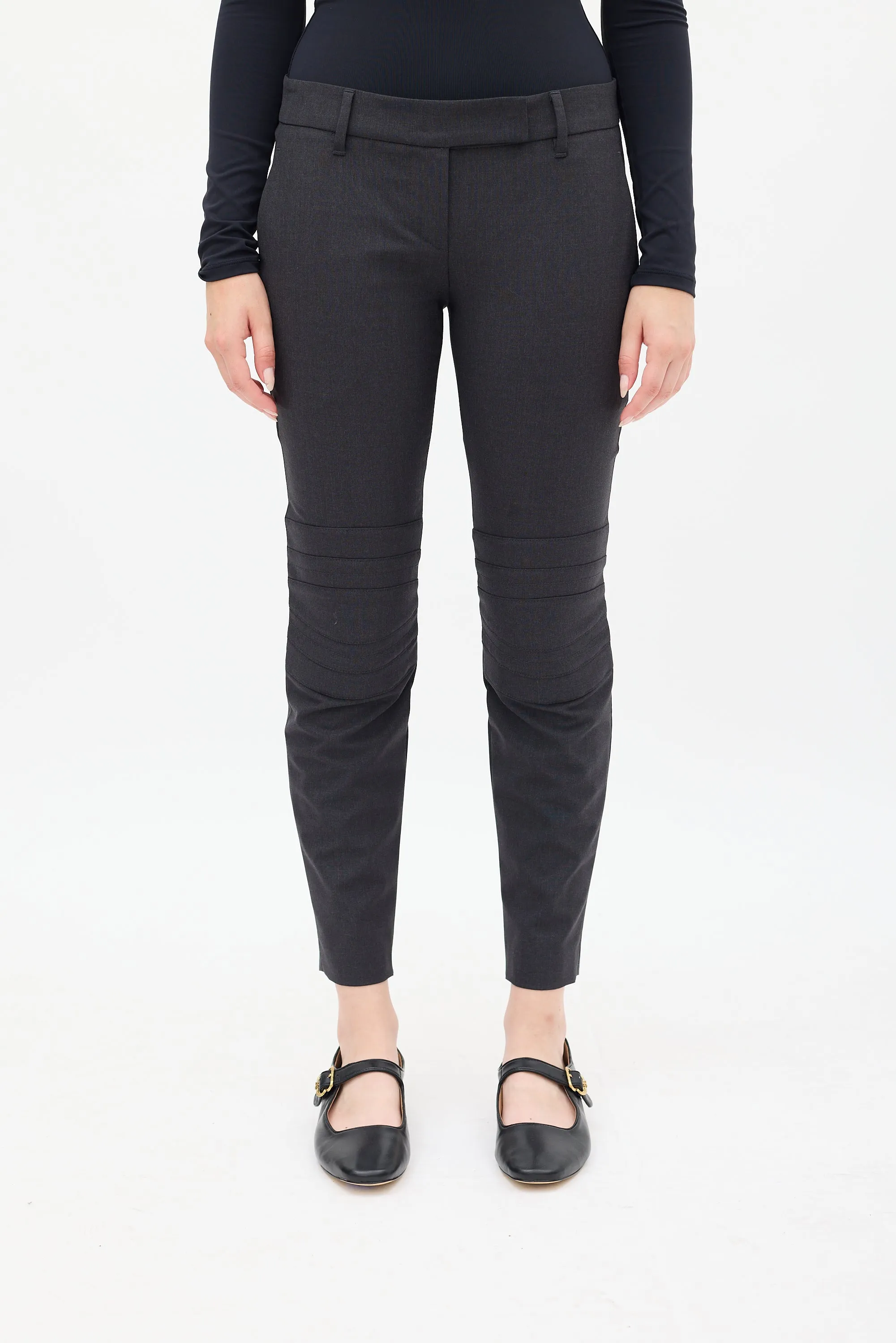 Black Zip Ankle Skinny Jeans