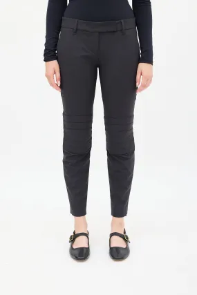 Black Zip Ankle Skinny Jeans