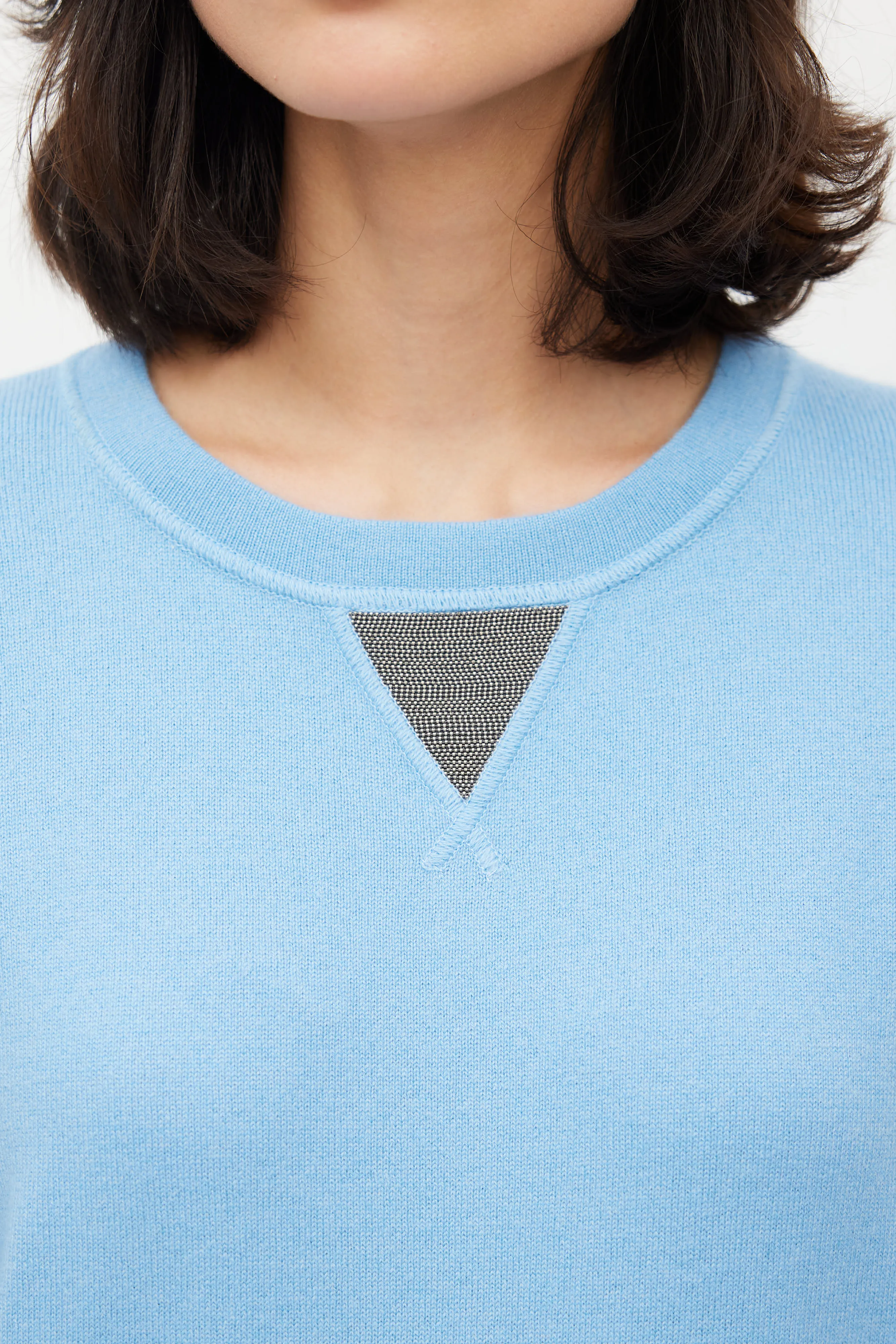 Blue Cashmere Monilli Sweater