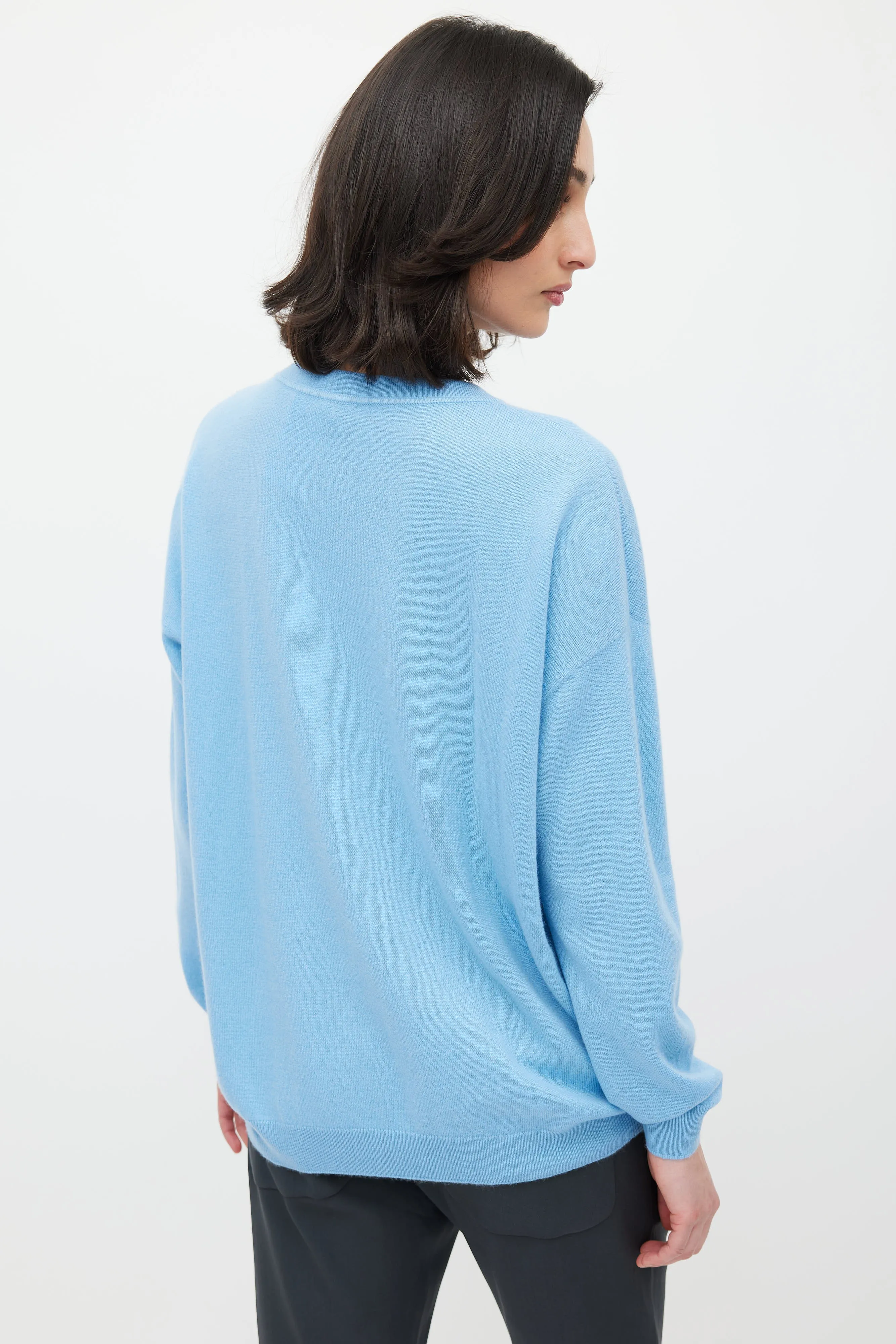 Blue Cashmere Monilli Sweater
