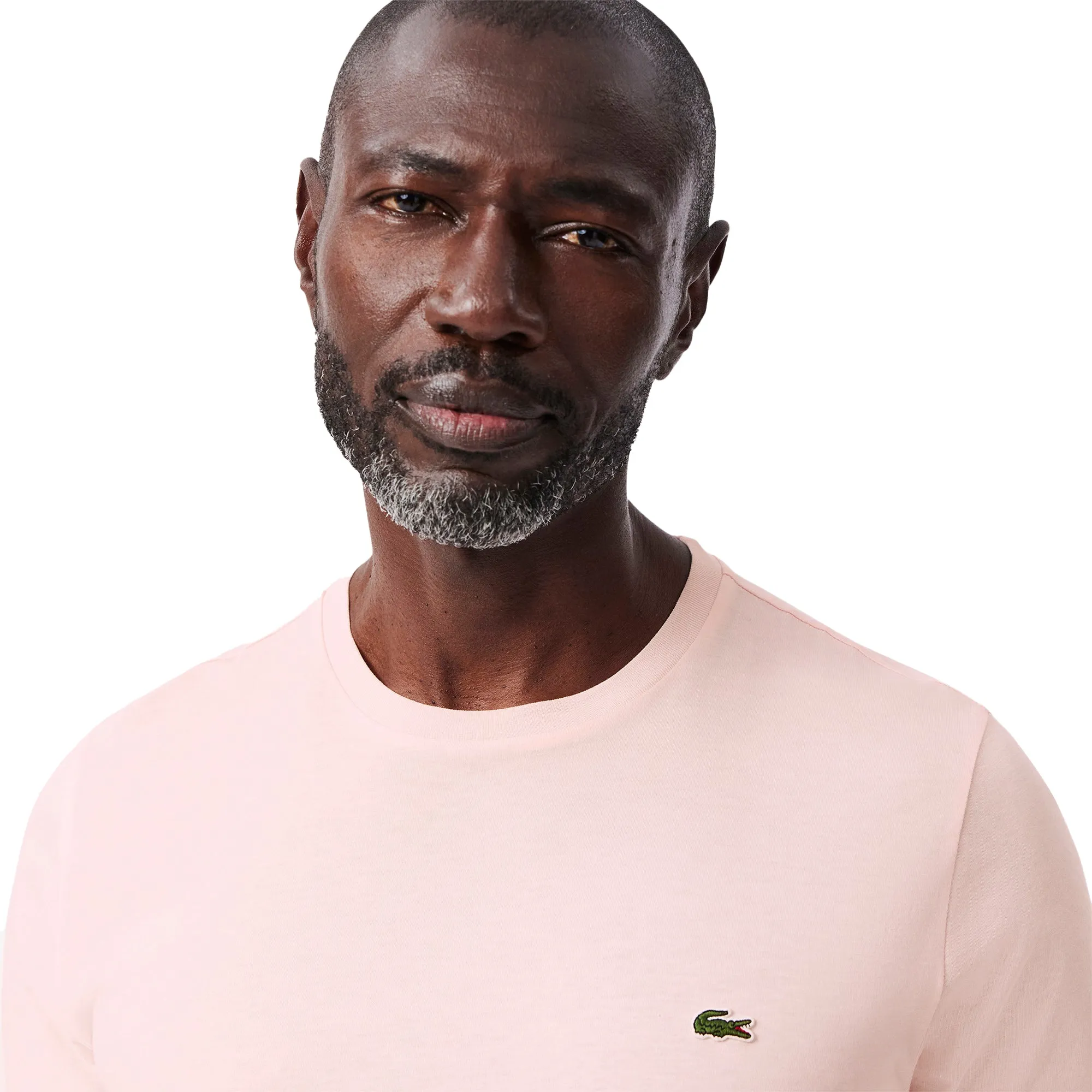 Lacoste Cotton Pima Crew Neck T-Shirt Light Pink