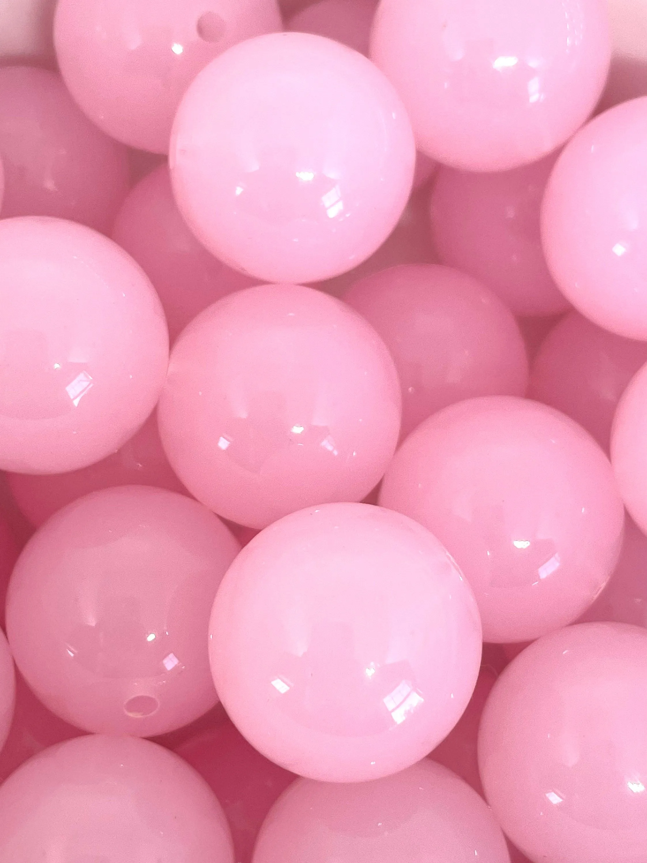 Large Bubblegum Pink Chunky Beads for Jewelry Making, 20mm Beads, Chunky Necklace, Cute Beads, Large Beads for Statement Necklace