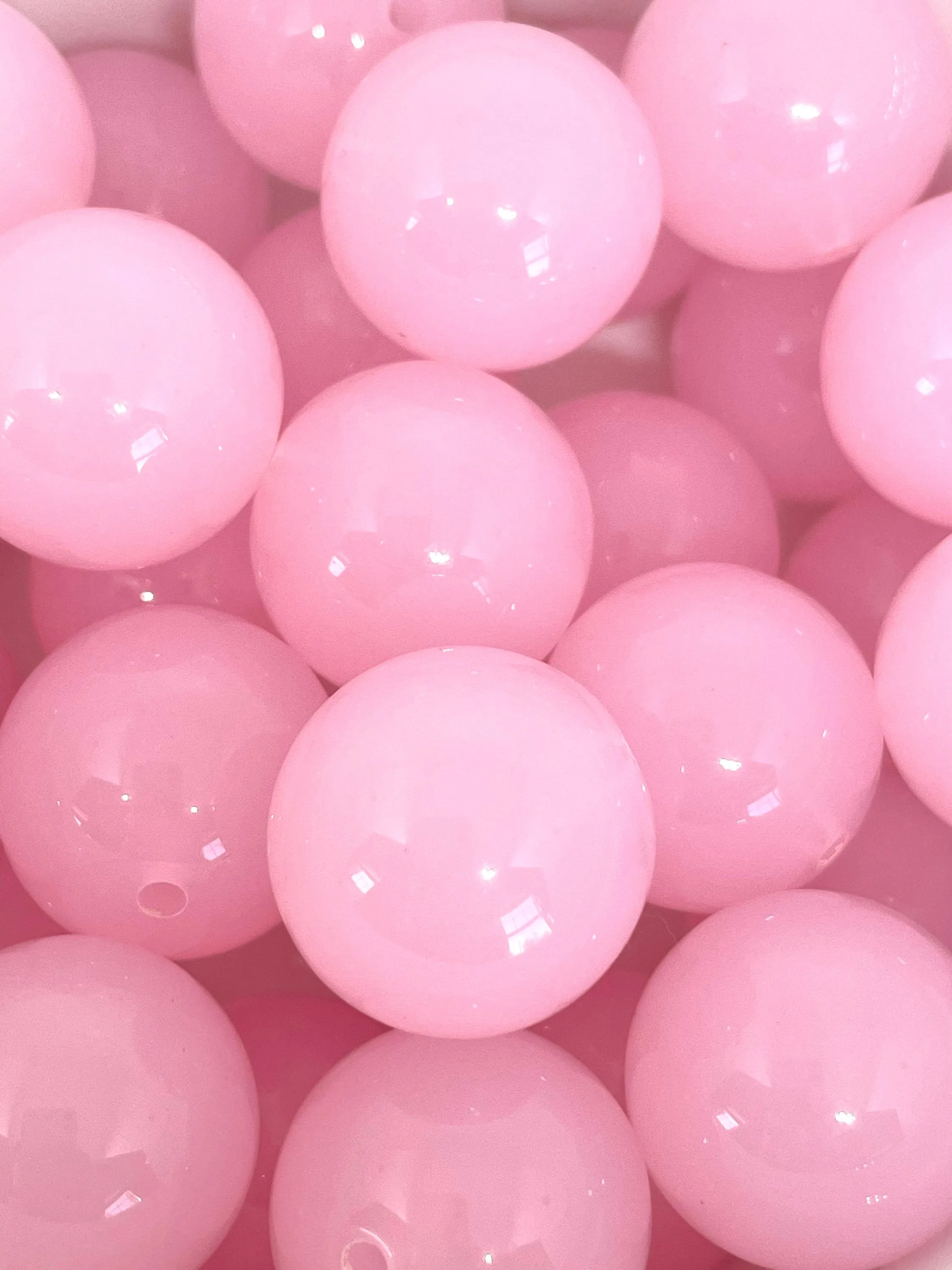 Large Bubblegum Pink Chunky Beads for Jewelry Making, 20mm Beads, Chunky Necklace, Cute Beads, Large Beads for Statement Necklace