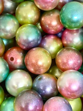 Large Chunky Unicorn Beads for Jewelry Making, Garland, Party Decorations, Ombre Beads, 20mm Beads, Shiny Beads, Fun Beads