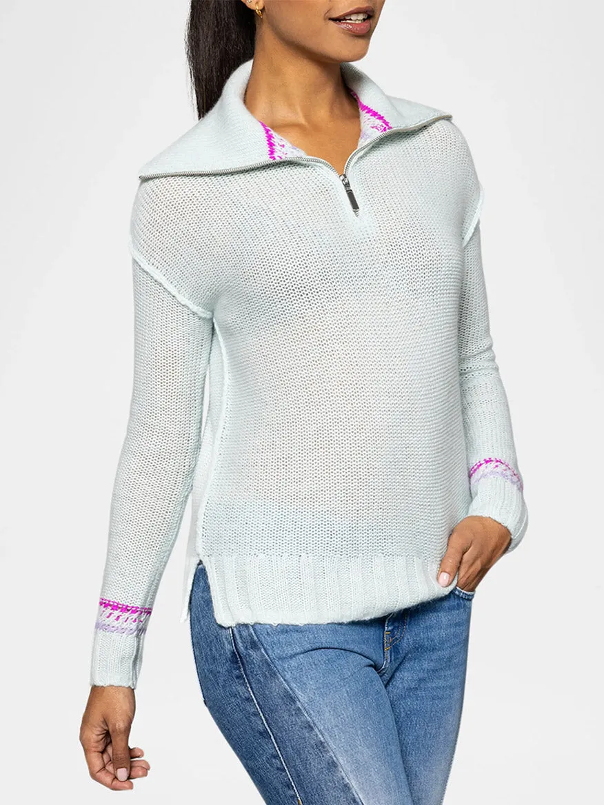 Lisa Todd Powder Posh Sweater in Barely Blue