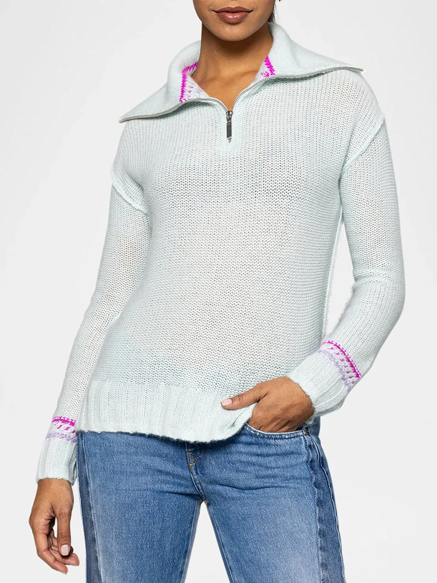 Lisa Todd Powder Posh Sweater in Barely Blue
