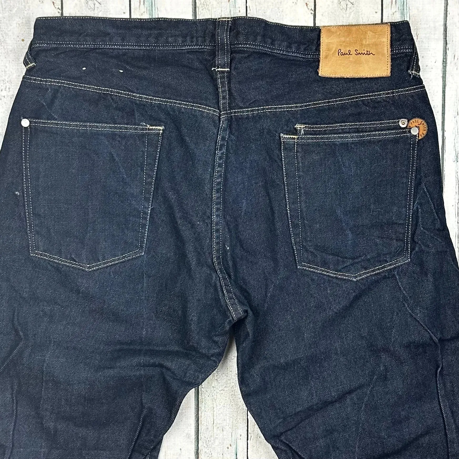 Paul Smith Jeans Straight Leg Dark Denim Jeans - Size 34R