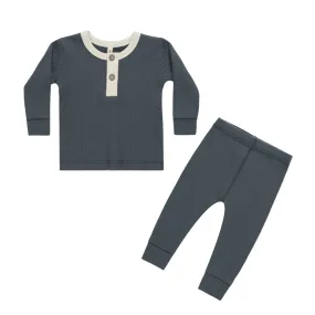 Ribbed Set | Indigo