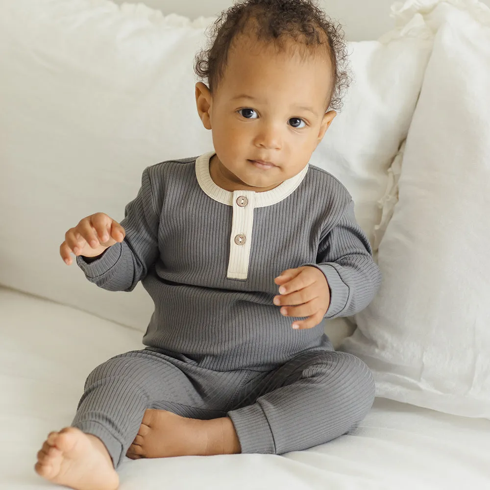 Ribbed Set | Indigo