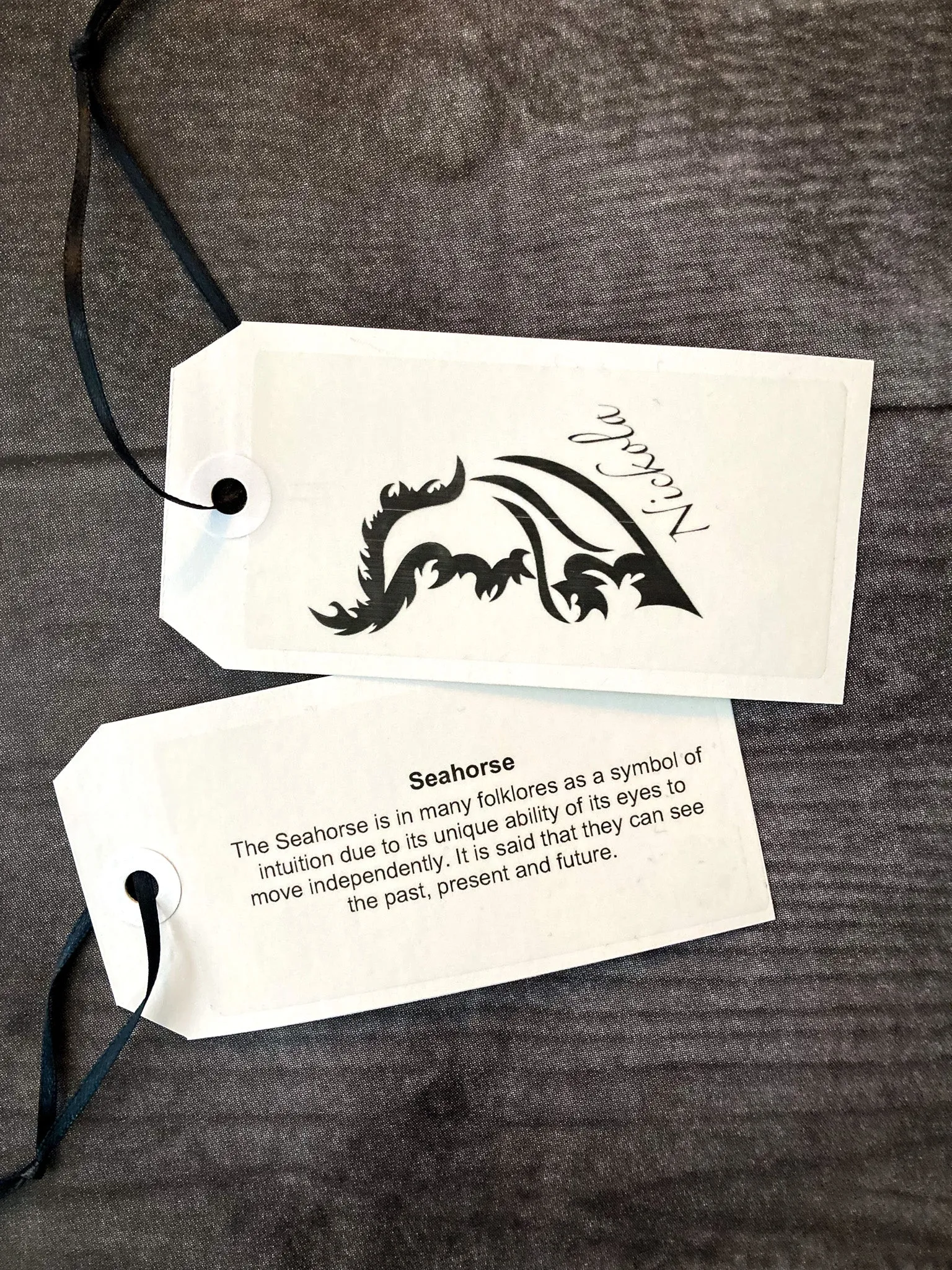 Seahorse Hand-drawn V-Neck T-Shirt | Ladies